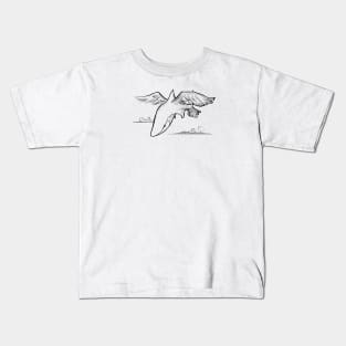 Flying shark Kids T-Shirt